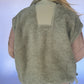 Cozy Up Sherpa Vest - Olive