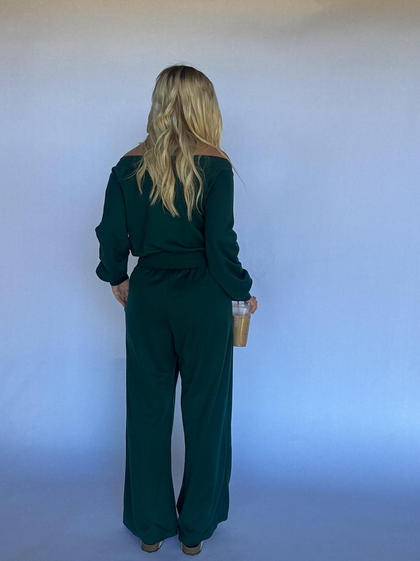 Meg Knit Jumpsuit - Hunter Green