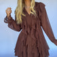 Kristen Front Tie Ruffle Dress