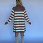 Stacy Striped Knit Sweater Dress