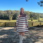 Stacy Striped Knit Sweater Dress