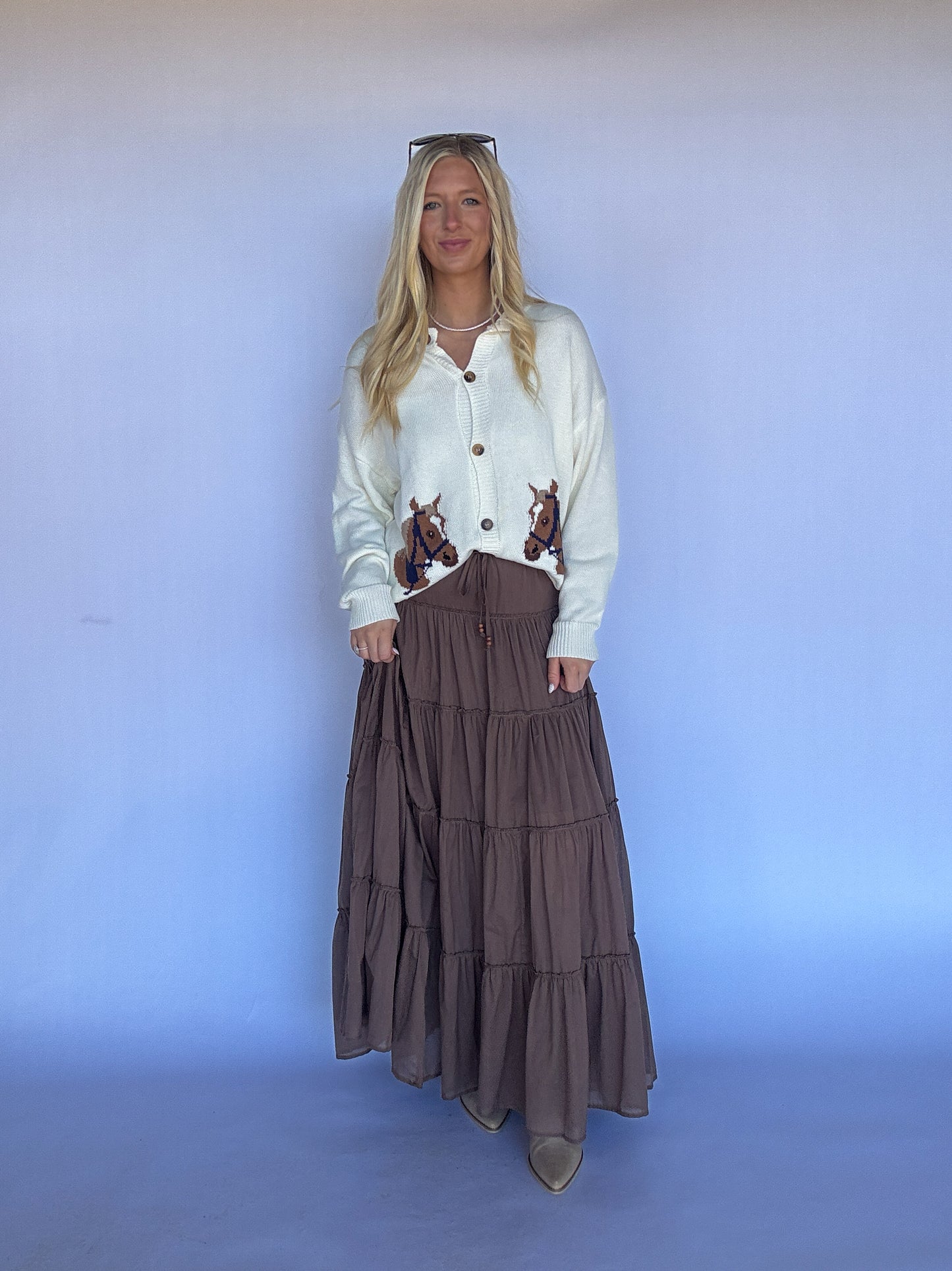 Sallie Tiered Maxi Skirt