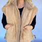 Cozy Up Sherpa Vest - Beige