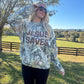 JESUS SAVES Camo Crewneck