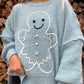 Gingerbread Cookie Oversized Sweater