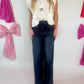 Chelsea Wide Leg Jeans - Dark Denim