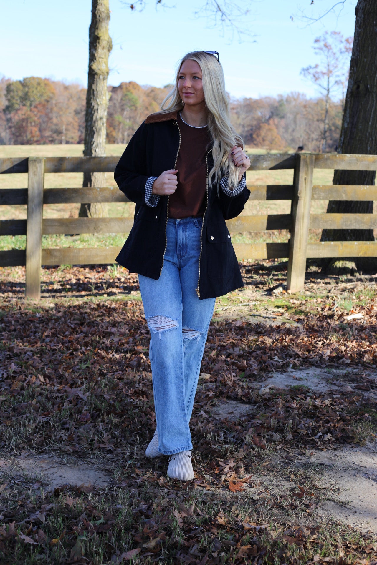 Leigha Basic Tee - Chestnut