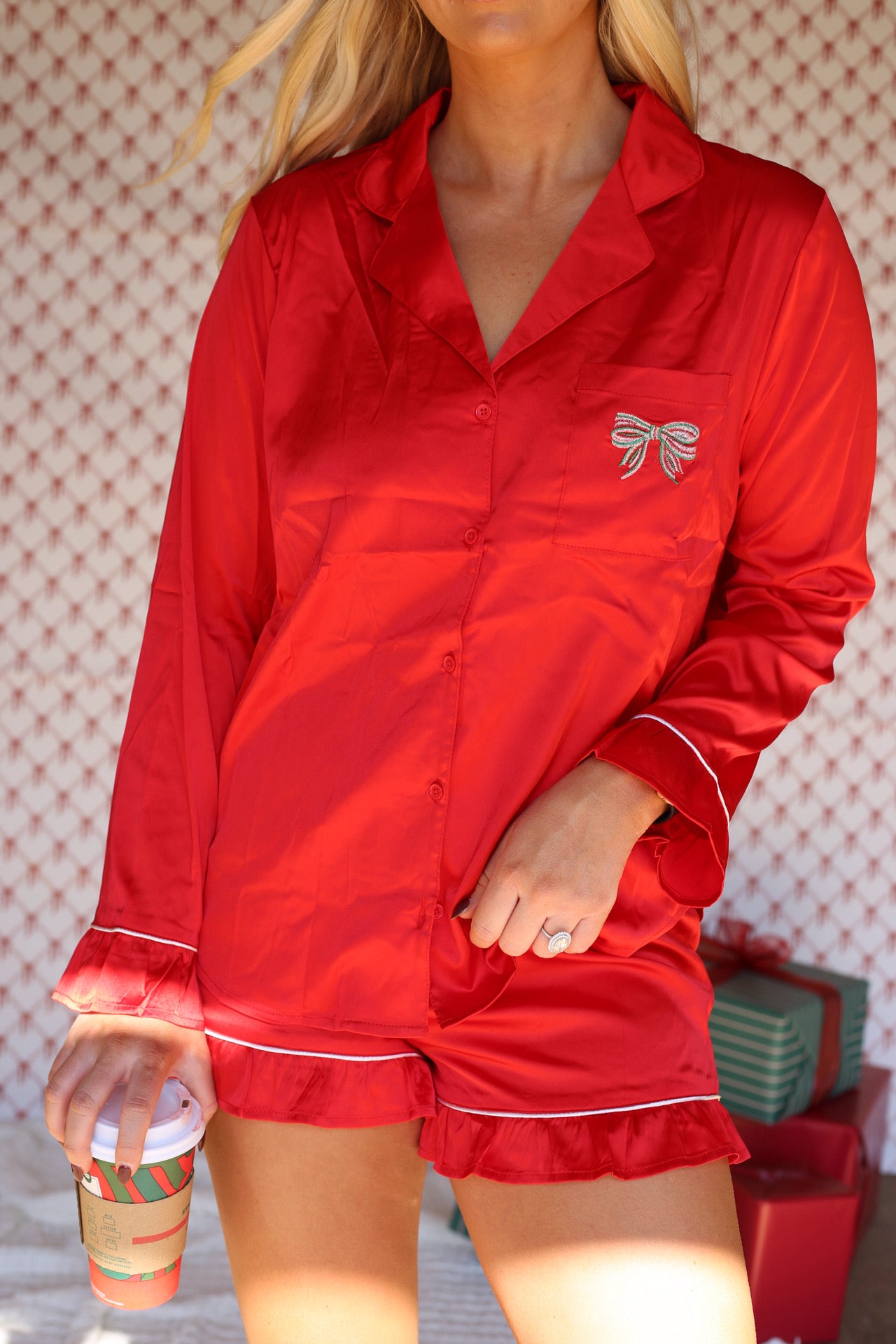 Sweet Dreams Pajama Set - Red