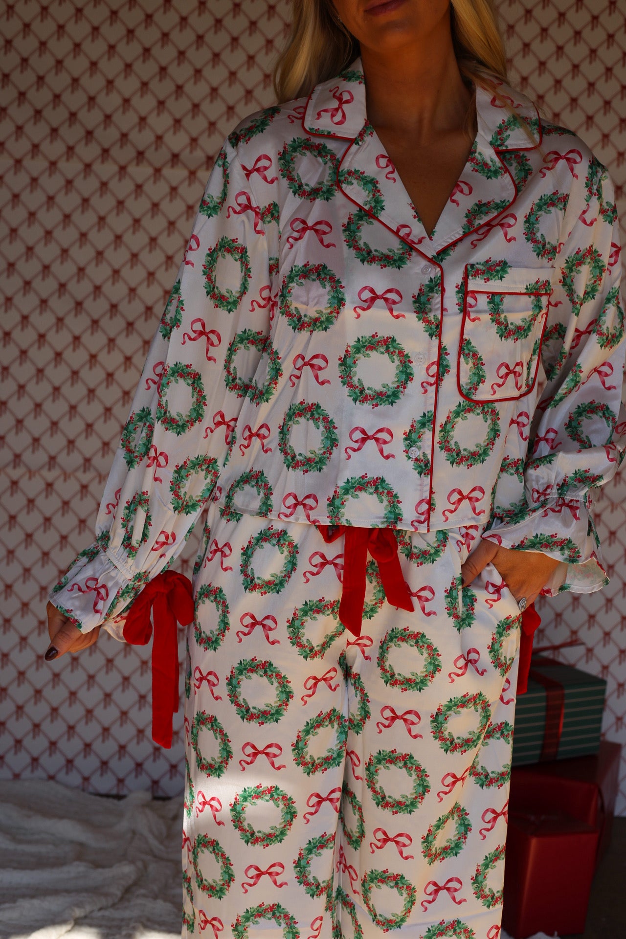 Holly Jolly Stain Pajama Set