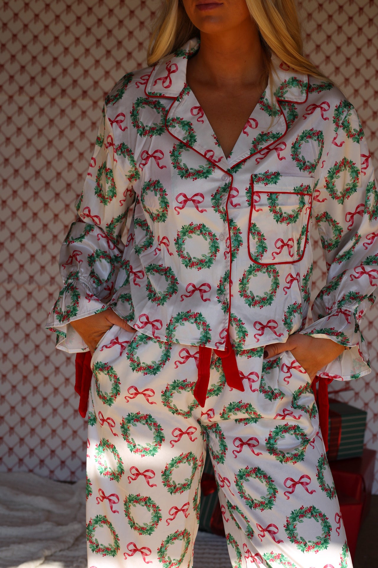 Holly Jolly Stain Pajama Set