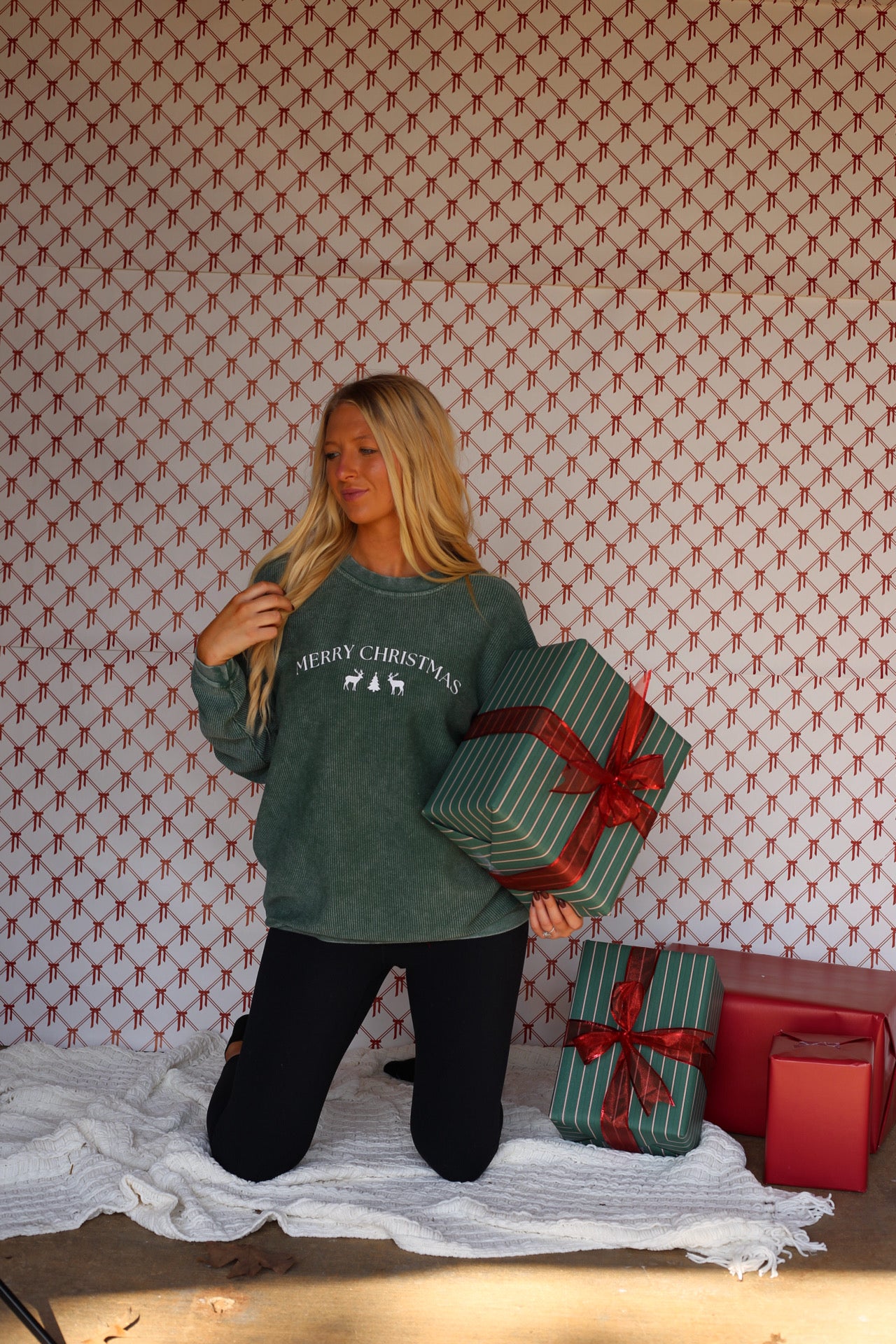 Merry Christmas Corded Crewneck