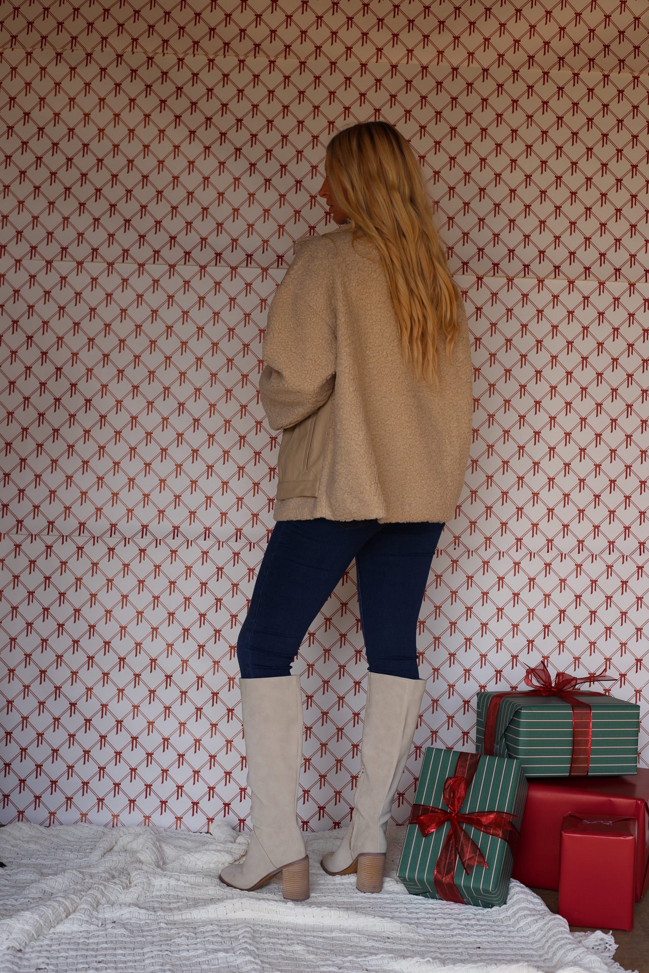 Amy Faux Leather Sherpa Jacket