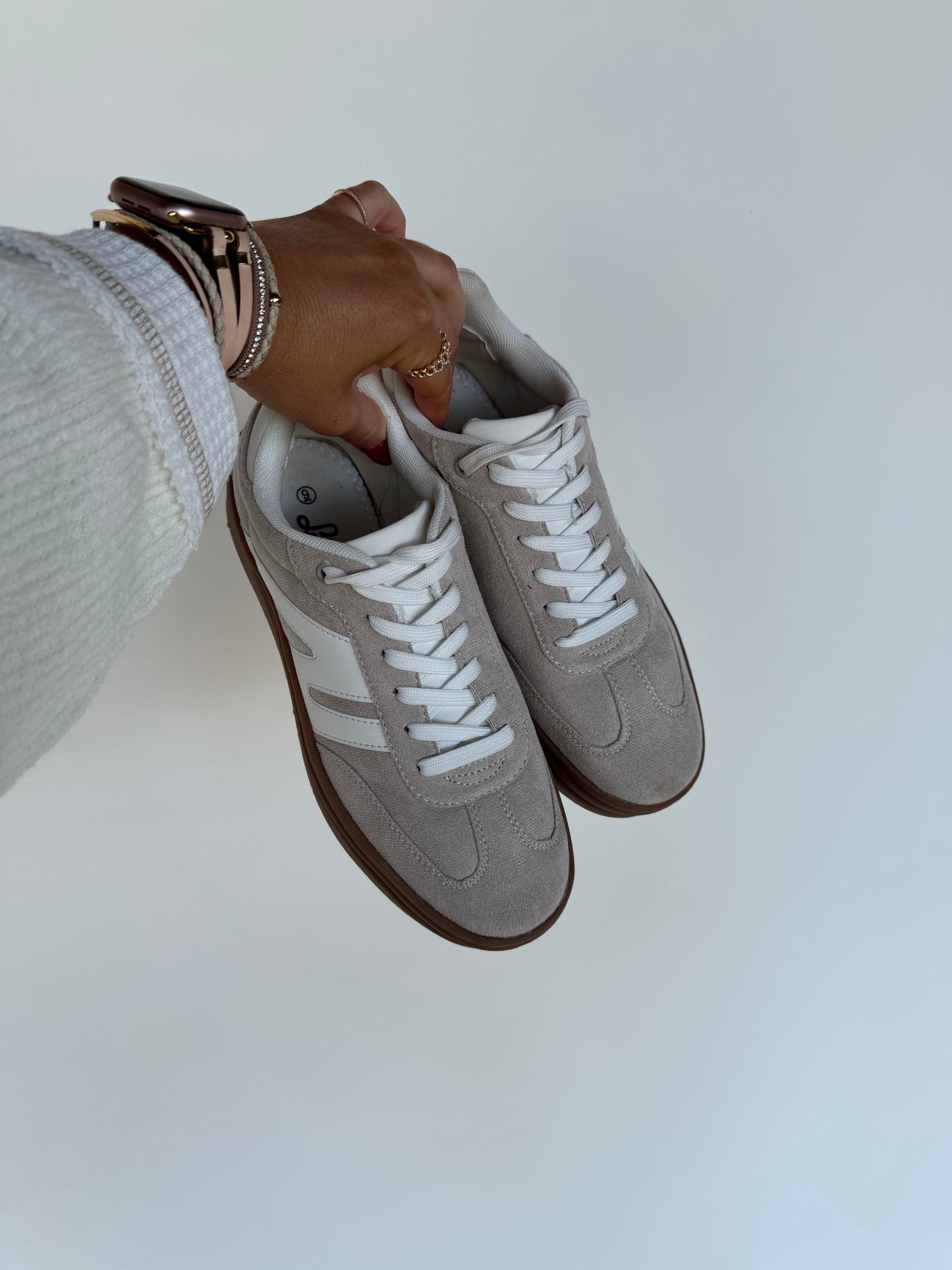 Everyday Platform Sneaker - Beige/White