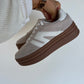 Everyday Platform Sneaker - Beige/White