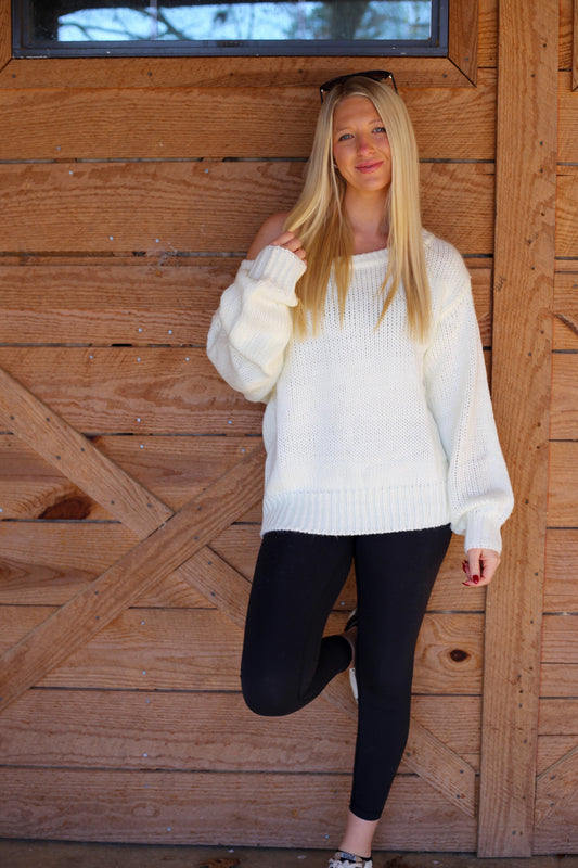 Bella Off The Shoulder Sweater