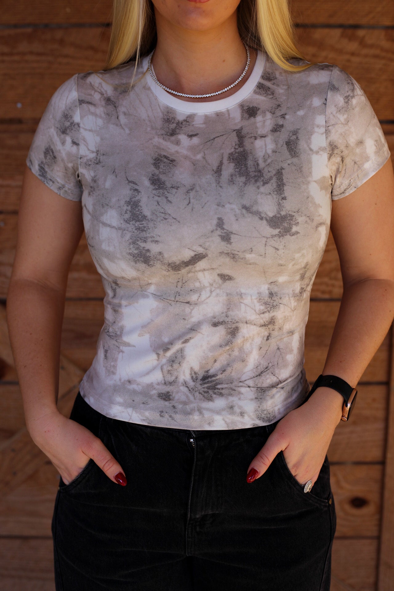 Allie Woodland Camo Baby Tee