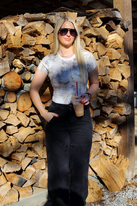 Allie Woodland Camo Baby Tee