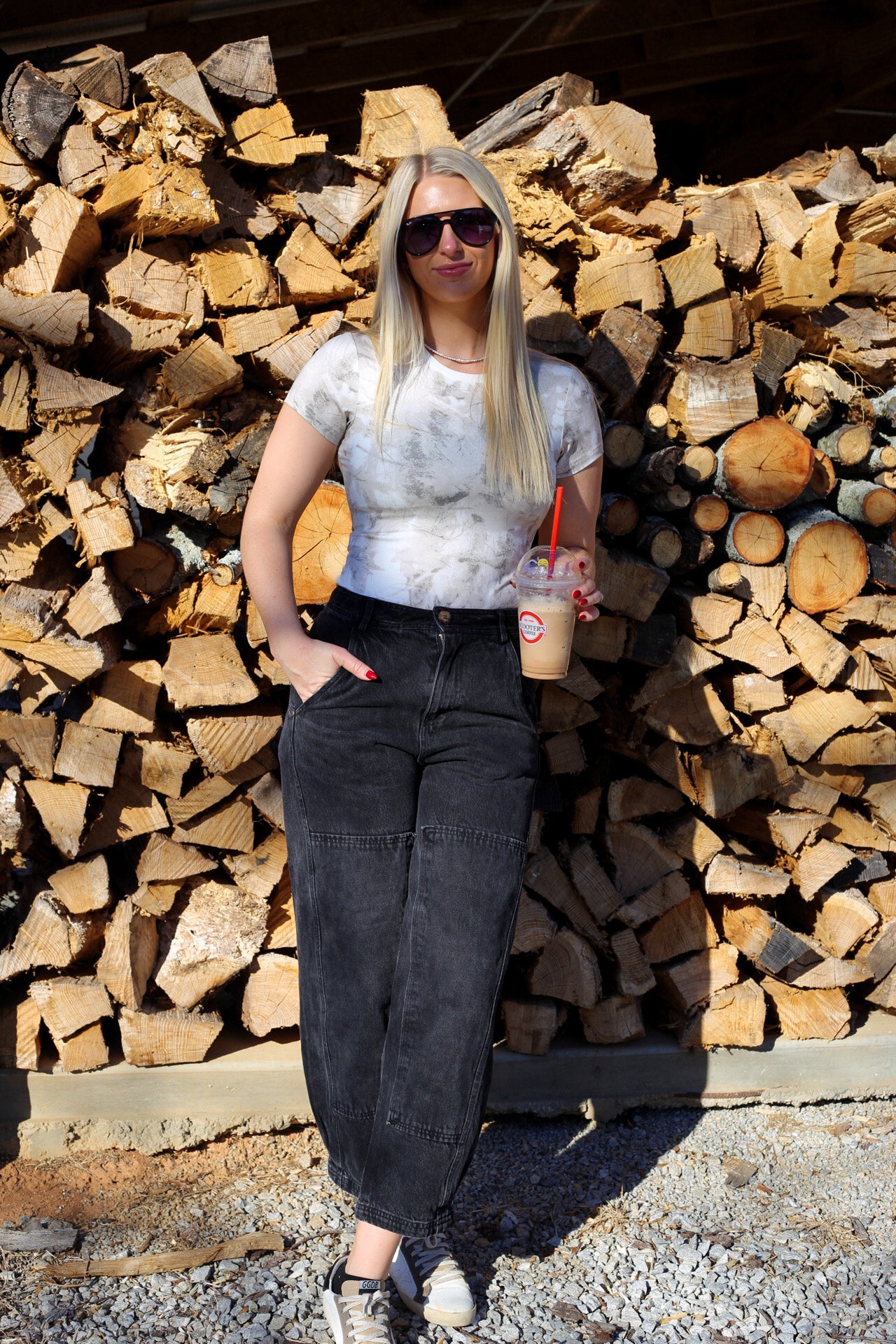 Allie Woodland Camo Baby Tee