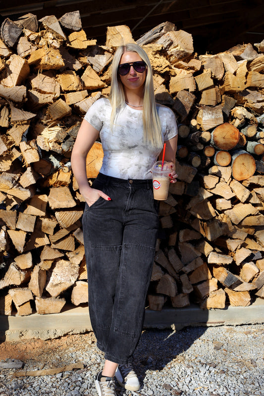 Allie Woodland Camo Baby Tee