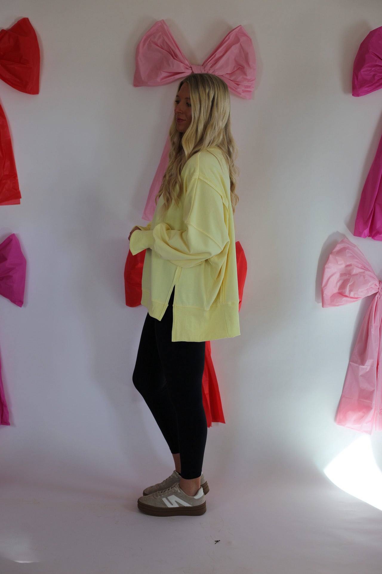 Scarlet Oversized Pullover - Yellow