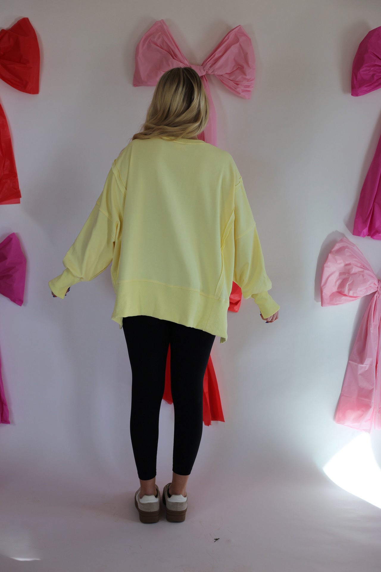 Scarlet Oversized Pullover - Yellow