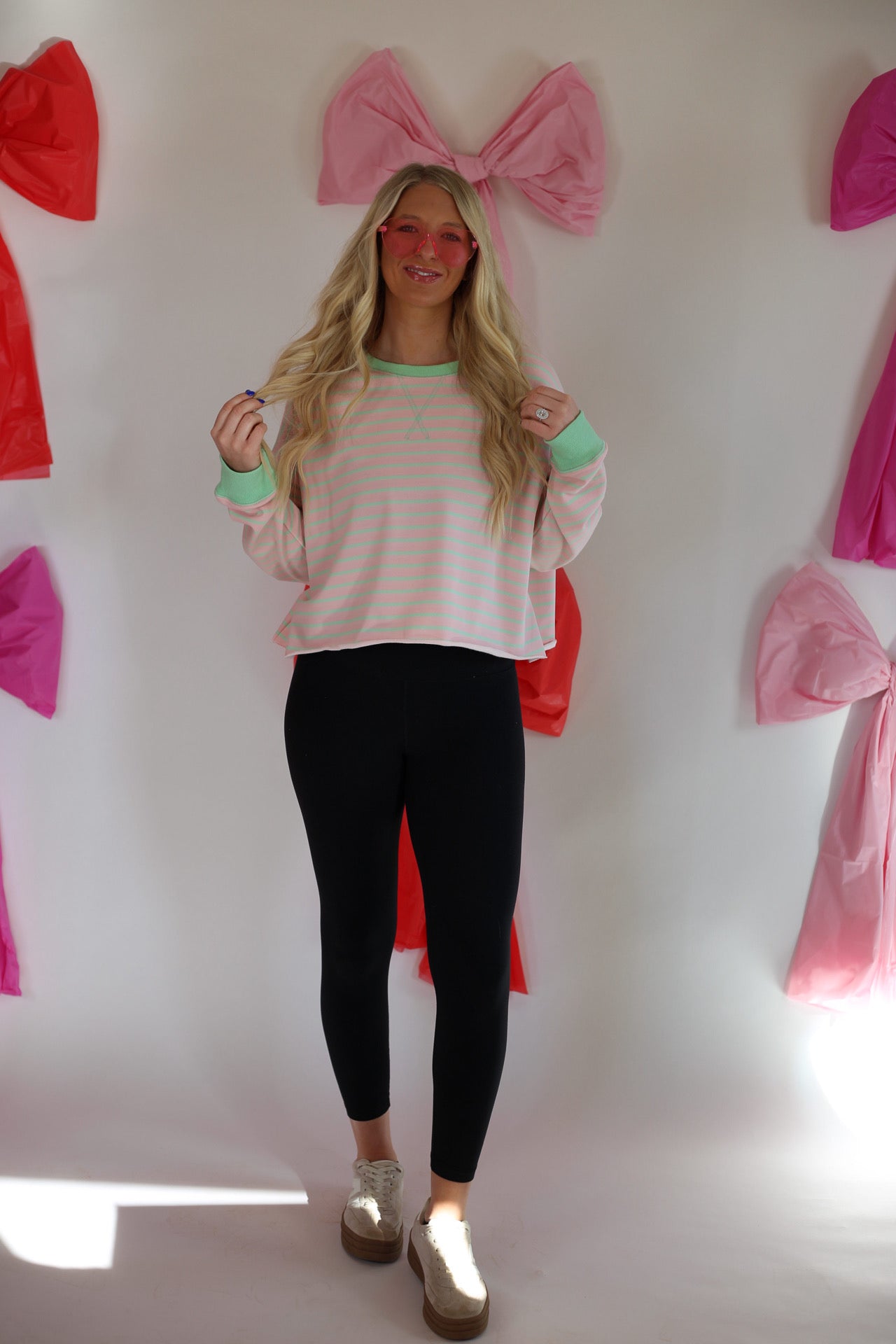 Striped French Terry Pullover