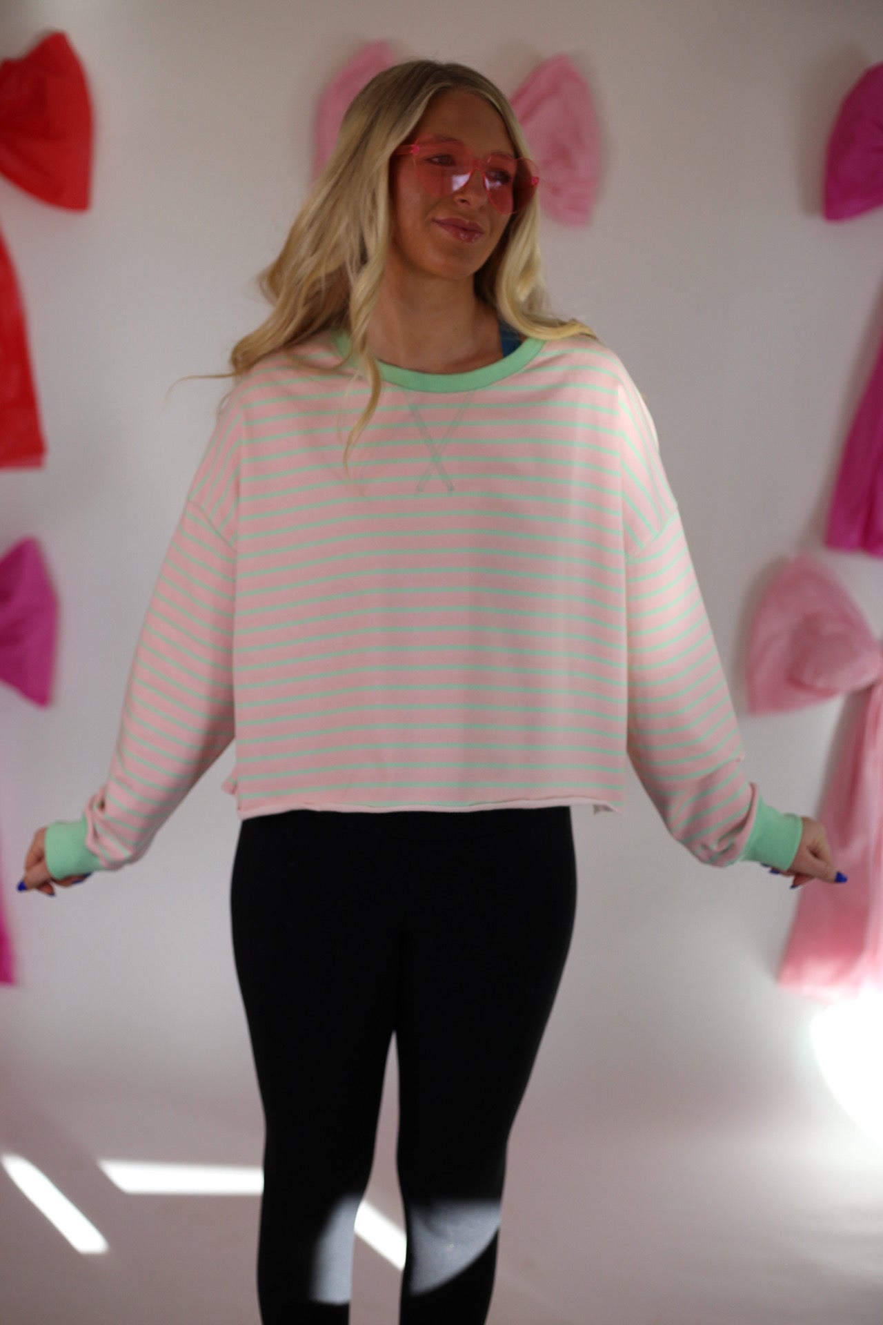 Striped French Terry Pullover