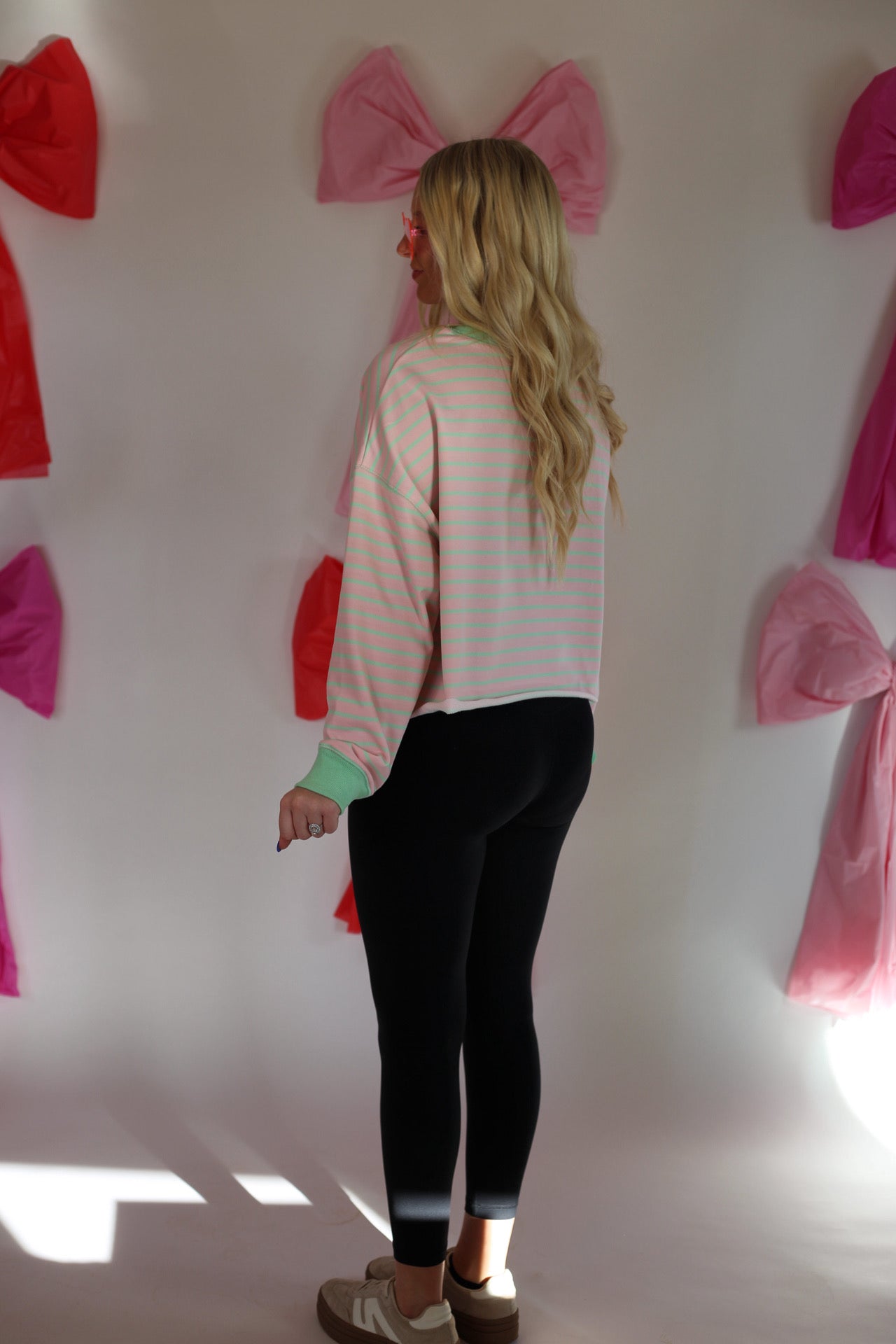 Striped French Terry Pullover