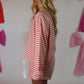 Kenny Striped Lounge Sweatshirt - Pink/Cream