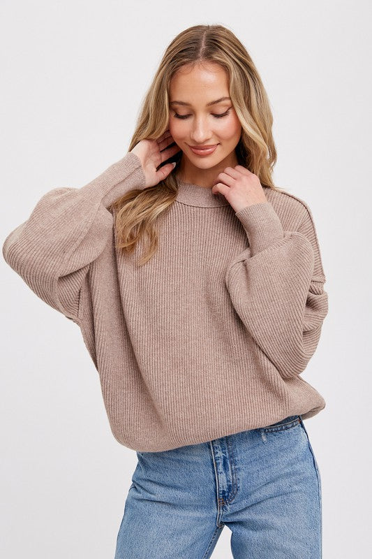 Bradley Ribbed Sweater - Latte