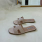 Lila Flat Sandals - Beige