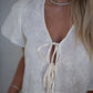 Lizzie Bubble Short Set - Cream