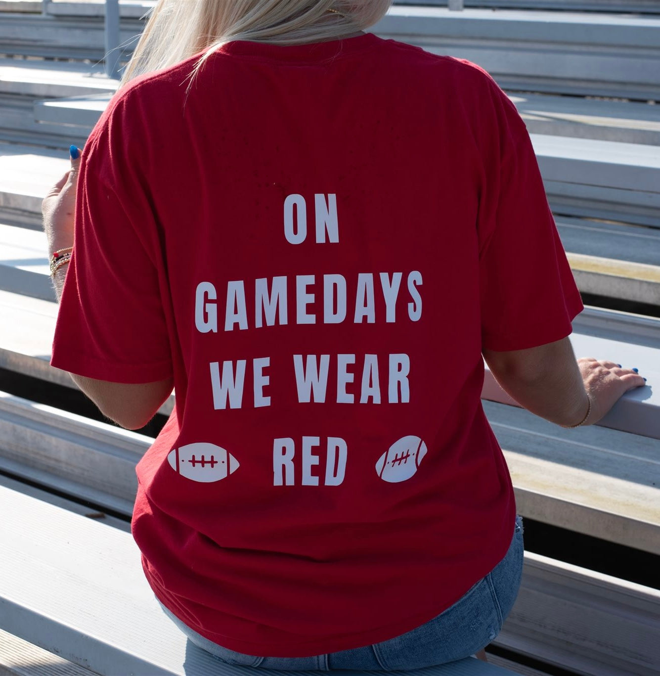 On Gameday We Wear Red Tee