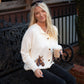 Horse Graphic Cardigan - White