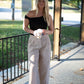 High Waisted Pleated Wide Leg Pants
