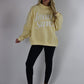 Jesus Saves Mock Neck Sweatshirt - Yellow