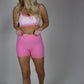 Solid Core Biker Shorts - Hot Pink
