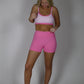 Solid Core Biker Shorts - Hot Pink