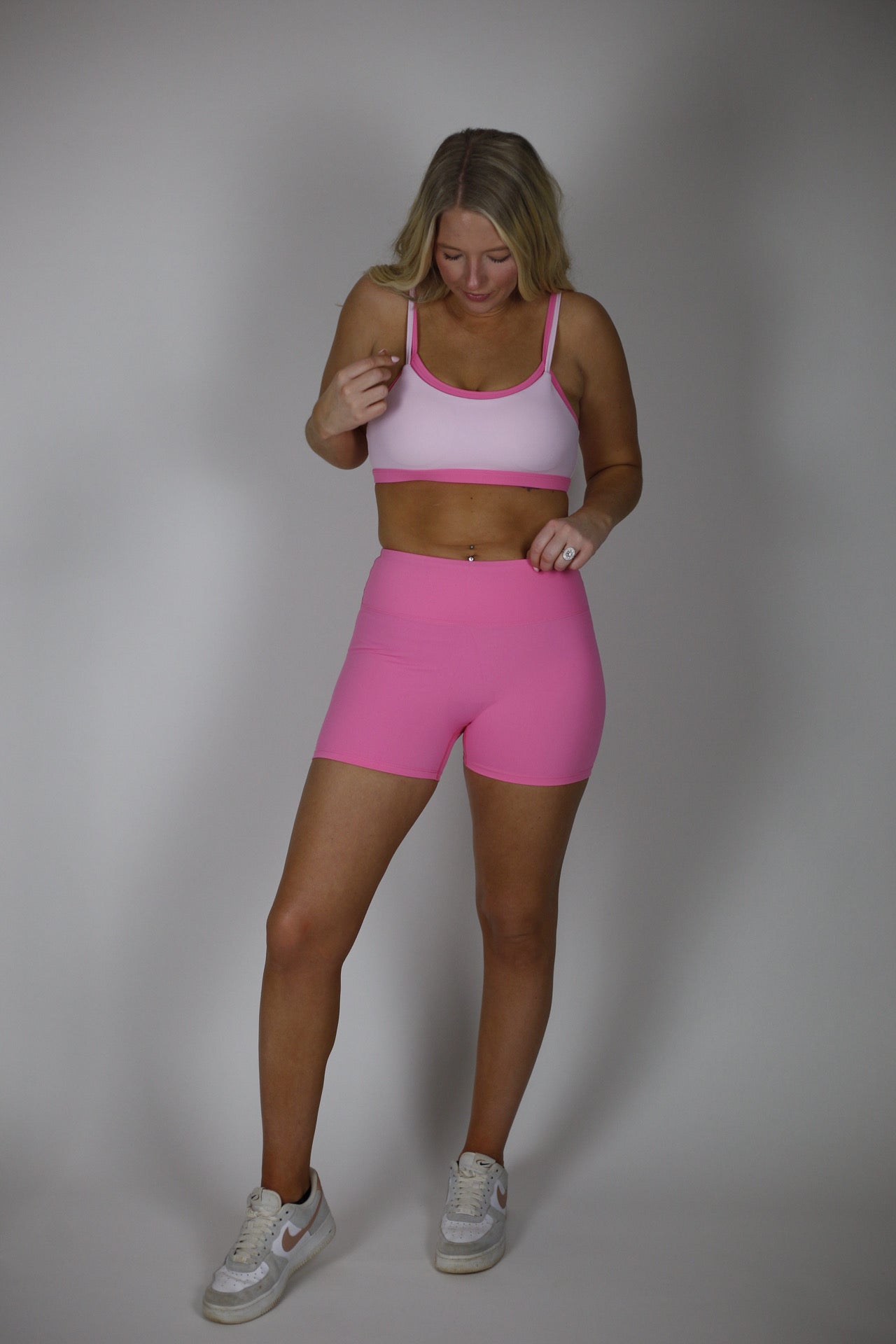 Solid Core Biker Shorts - Hot Pink