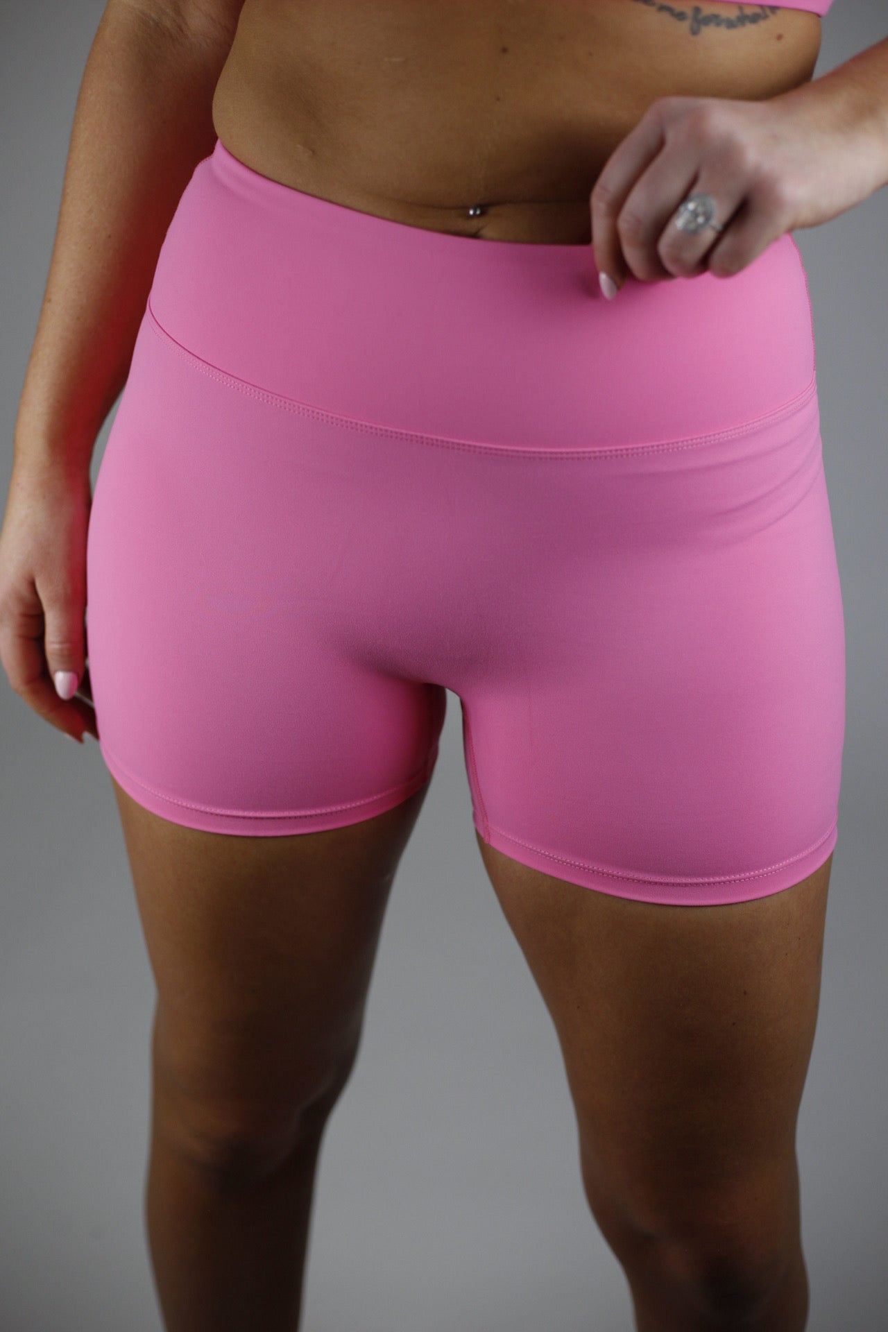 Solid Core Biker Shorts - Hot Pink