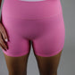 Double Layered Pink Biker Shorts