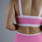 Colorpop Contrast Sports Bra - Hot Pink
