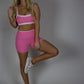 Colorpop Contrast Sports Bra - Hot Pink
