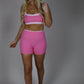 Double Layered Pink Biker Shorts