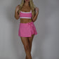 Colorpop Contrast Sports Bra - Hot Pink