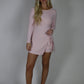On The Go Tie Romper - Pink