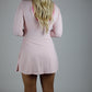 On The Go Tie Romper - Pink