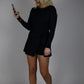 On The Go Tie Romper - Black