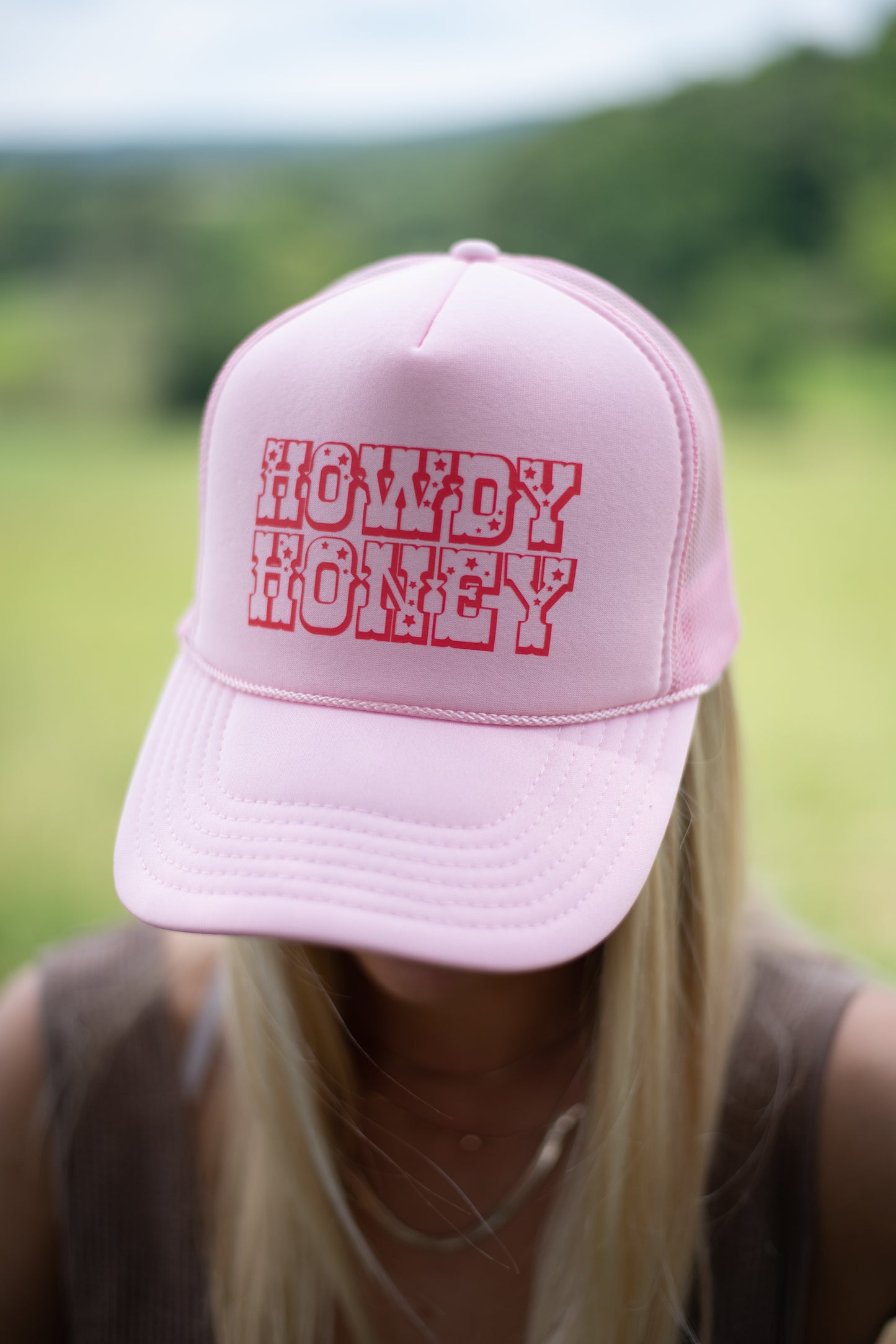 "Howdy Honey" Trucker Hat - Pink