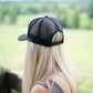 "Cowboy Hat" Trucker - Black/White